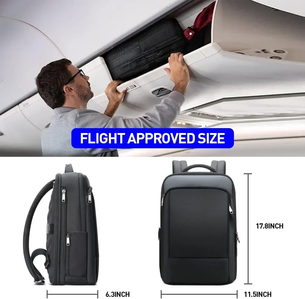 Picture 3: BOPai Expandable Travel Professional Men Business Laptop Backpack 15.6 inch Work Smart Rucksack Anti Theft Large Multi-Function