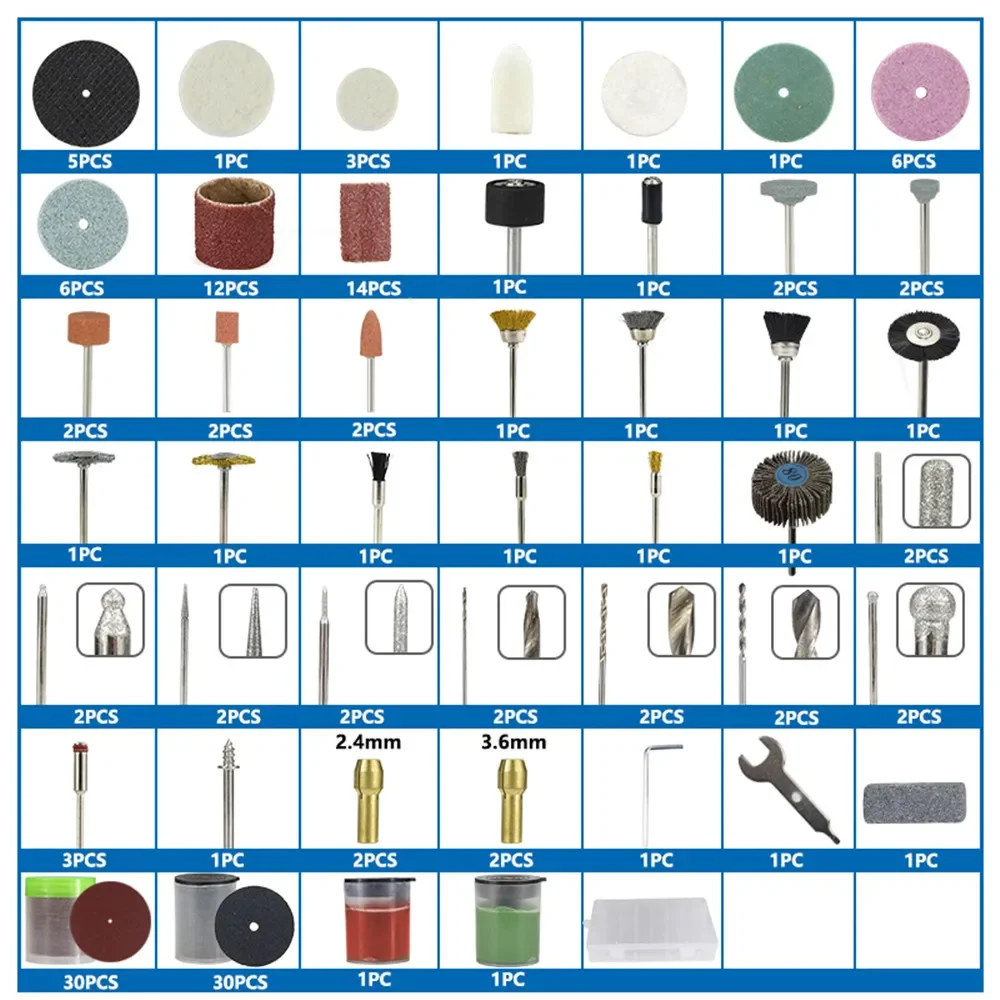 161pcs Rotary Tool Accessories Kit