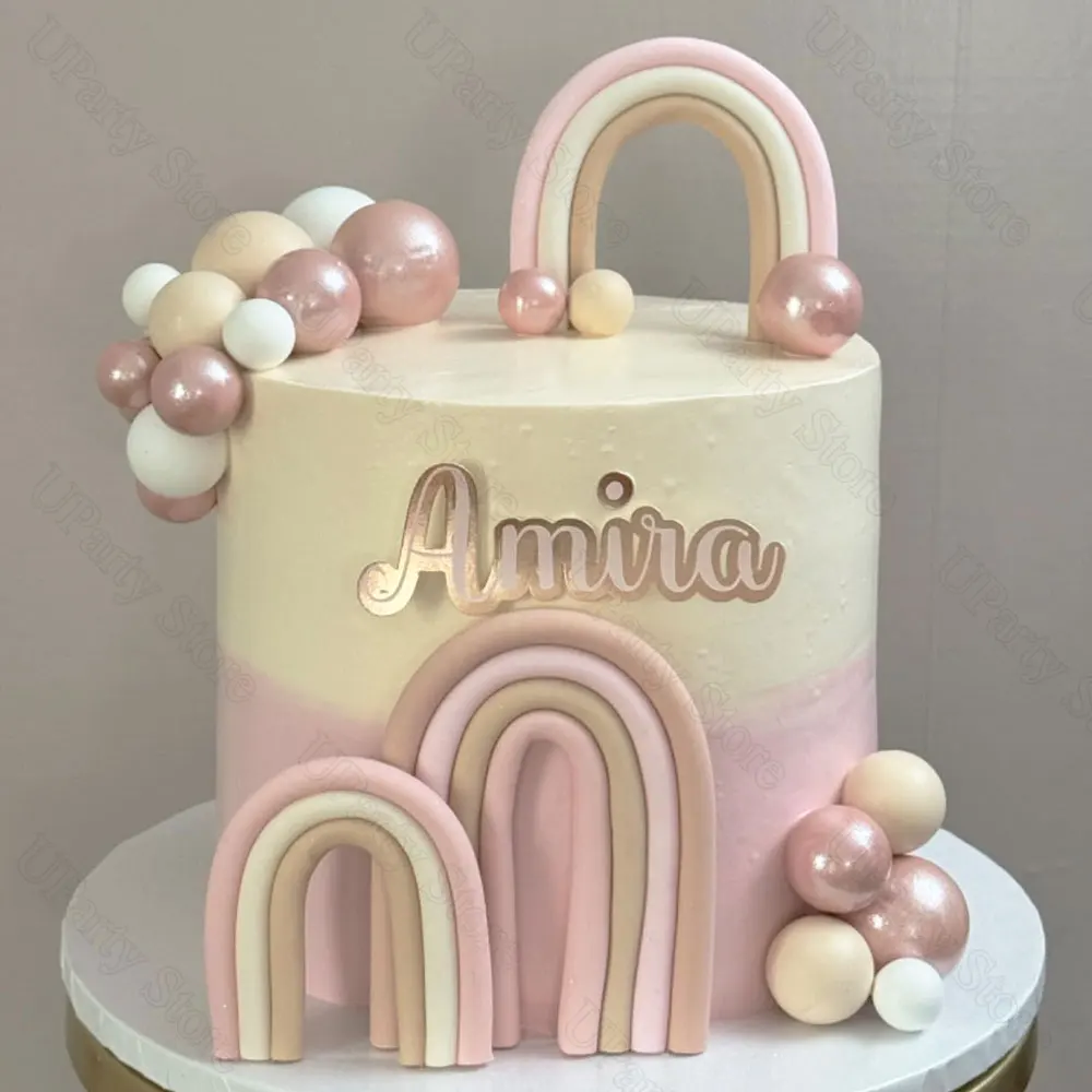 20 قطعة كرات لامعة كعكة القبعات العالية 4 حجم كرات اللؤلؤ الملونة كب كيك القبعات العالية إدراج لعيد ميلاد سعيد كعكة الزينة صالح