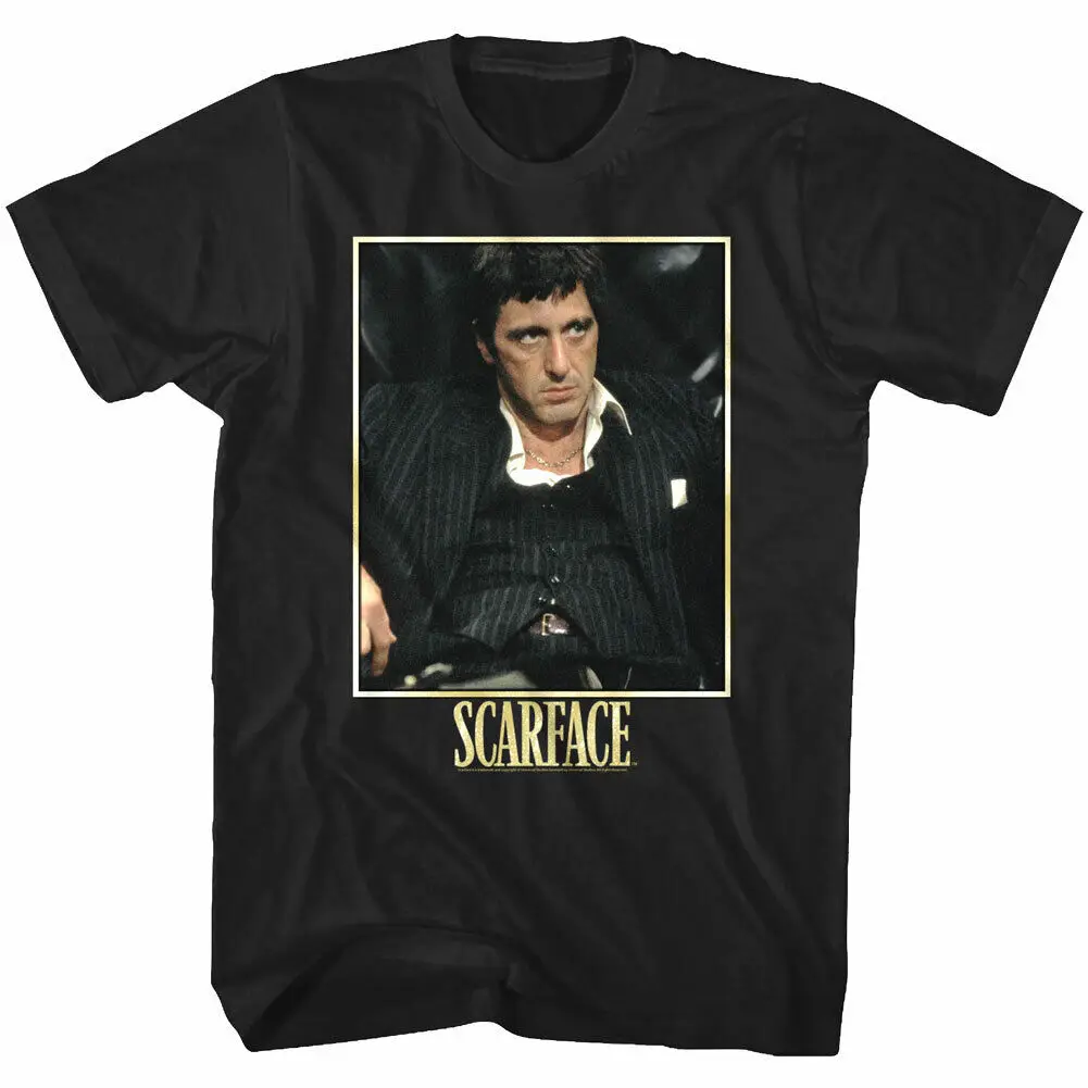 Scarface Tony Montana Bad Guy Men'S T Shirt Pacino Vintage Photo Miami Mafia