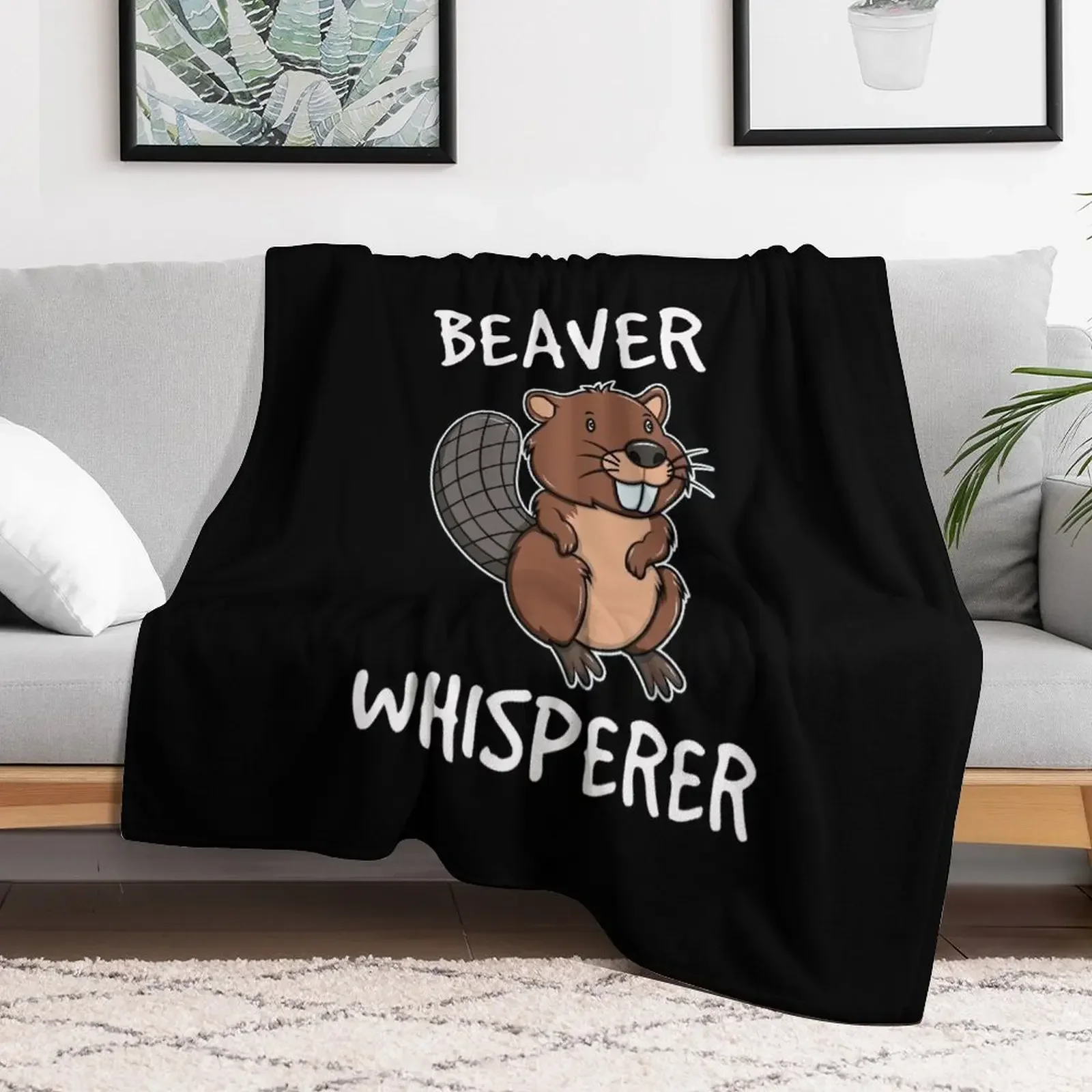 Beaver Life Great Design For A Nature Lover Who Plans The Ne print Throw Blanket blankets and throws Thins Blankets