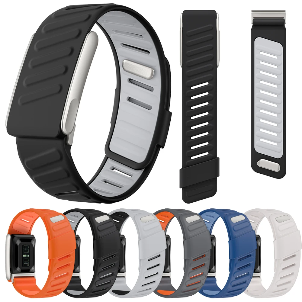 

Совместим с WHOOP 5.0 SportFlex, регулируемый силиконовый водонепроницаемый и защищенный от пота сменный ремешок для часов