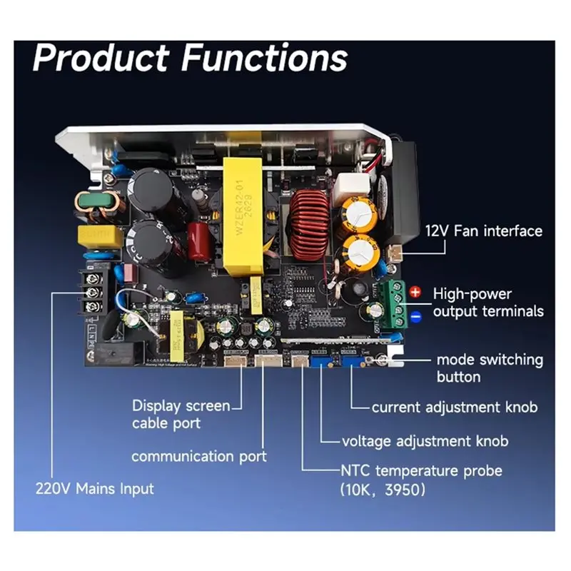 Y42A-WP3010 Adjustable DC Power Supply Module 32V 10A 320W Built-In Pre Stage Color Screen CNC Adjustable Voltage Regulator