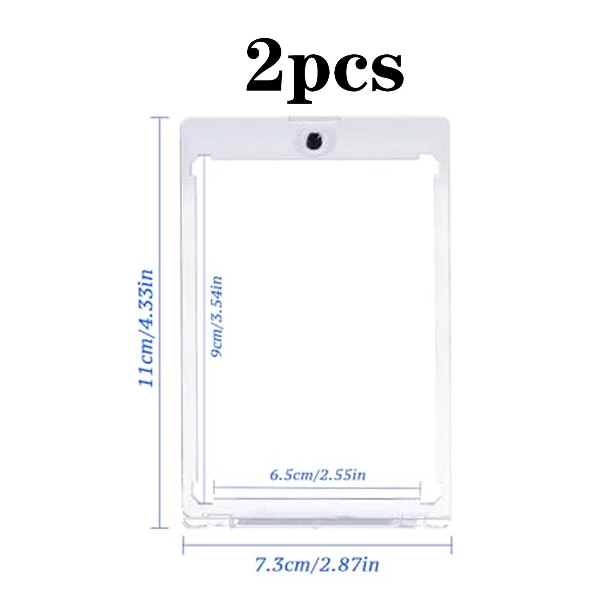 35PT magnetische kaarthouder set vitrine geschikt voor YuGiOh Pokemon Game sport ruilkaarten mouwen harde acryl beschermer speelgoed