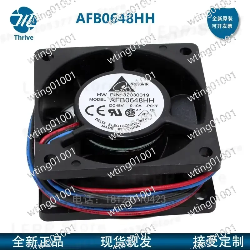 Hot Selling for Delta AFB0648HH EH SH 6025 48V 0.1A Dual Ball Bearing 60mm Cooling Fan High Performance Quiet Operation
