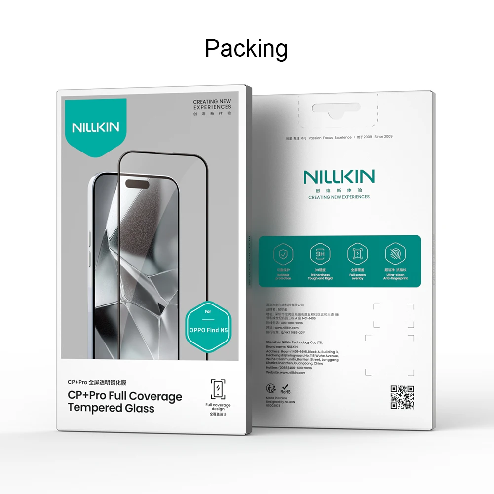 NILLKIN For OPPO Find N5 5G CP+ Pro Series Screen Tempered Glass 9H Anti Explosion Screen Protector