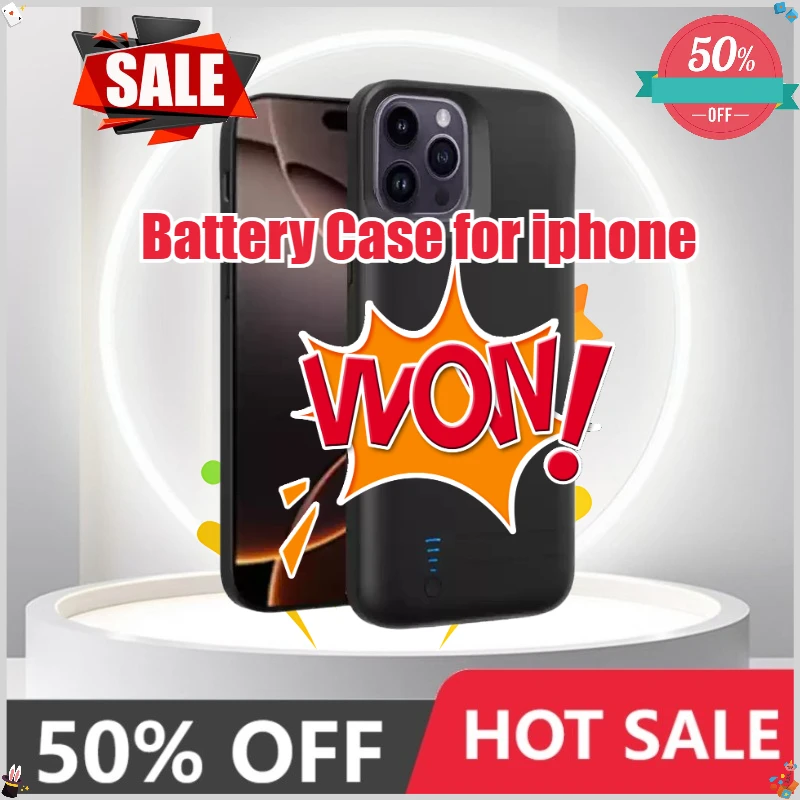 10000mAh Battery Case for Iphone 16 15 14 Pro Max 16plus 15pro13 Mini 12 Plus 11 Pro XS Max SE2 Battery Charger Case Power Bank