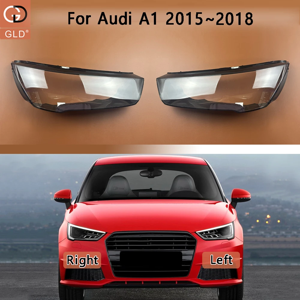 For Audi A1 2015 20165 2017 2018 Transparent Headlamp Cover Headlight Mask Lampshade Lamp Shell Plexiglass Replace Original Lens
