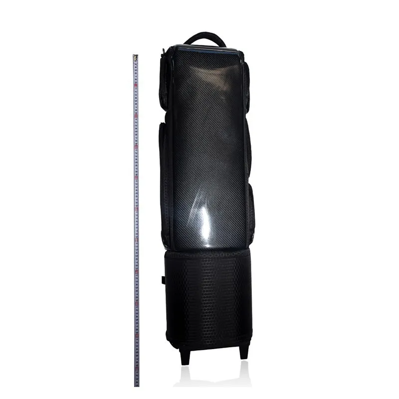 3K twill carbon fiber 1/2 billiard club 32 holes with wheels The rod bag can be checked as a suitcase, light and can be checked