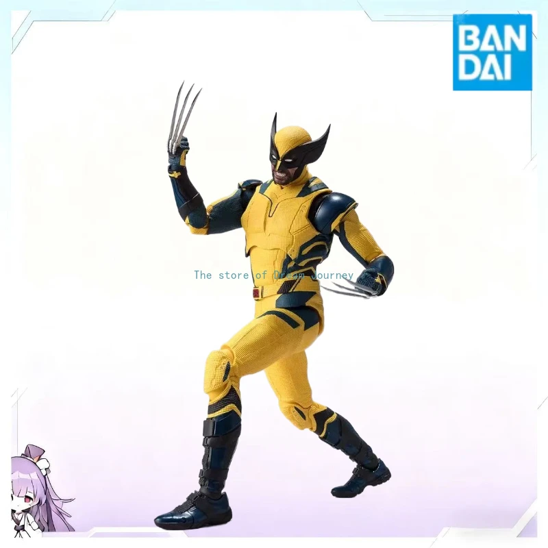 En stock Bandai SHF Wolverine tío Lobo Deadpool y Wolverine Marvel versión de película colección de figuras de acción regalo