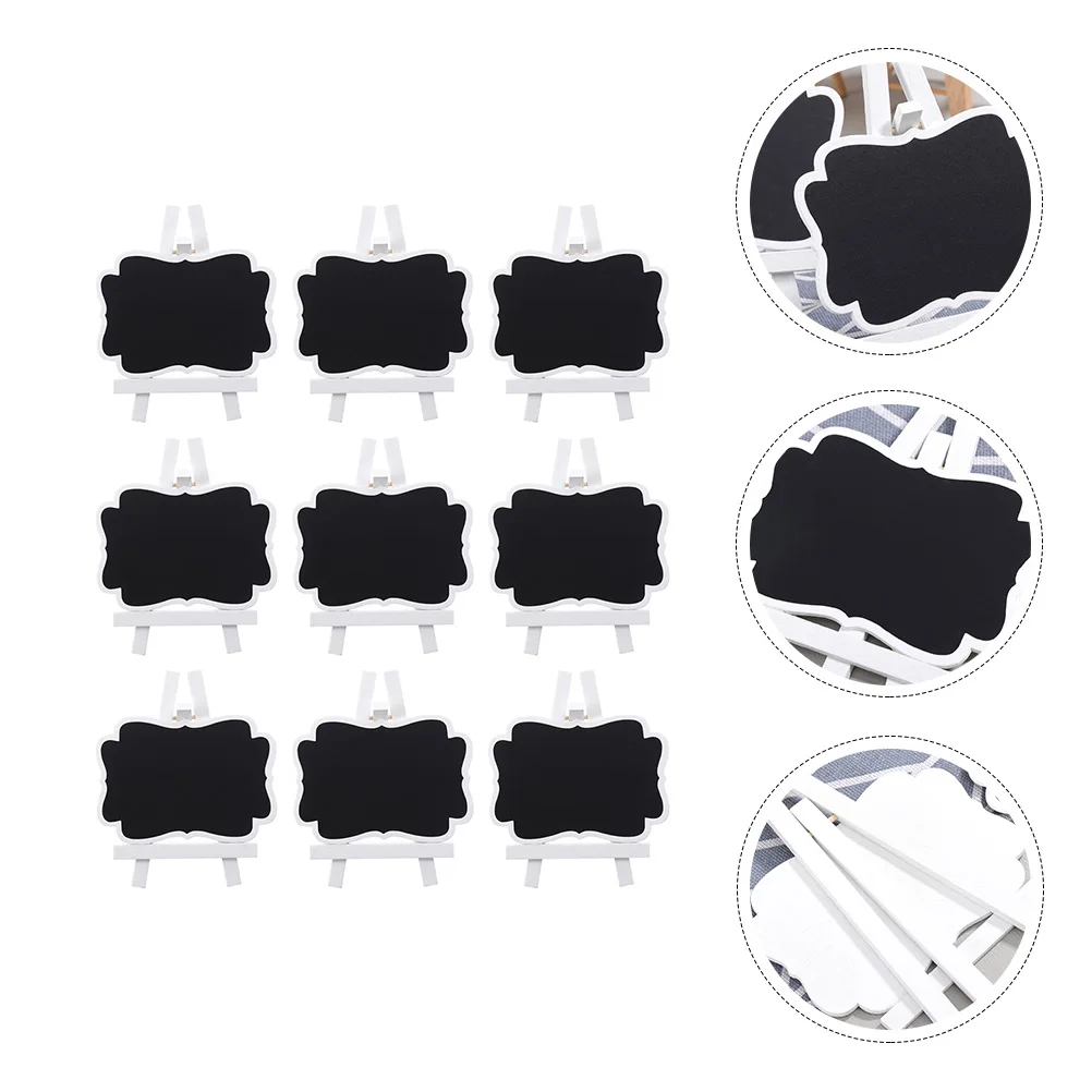 9pcs 12 Mini Chalkboard Signs Lightweight Wood Chalkboards Erasable Message Boards Party Weddings HomeDecoration PVC