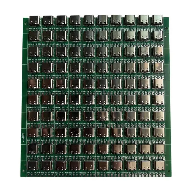 (100 pcs/lot)TYPE-C female seat test board USB3.1 16P to 2.54 high current power adapter board