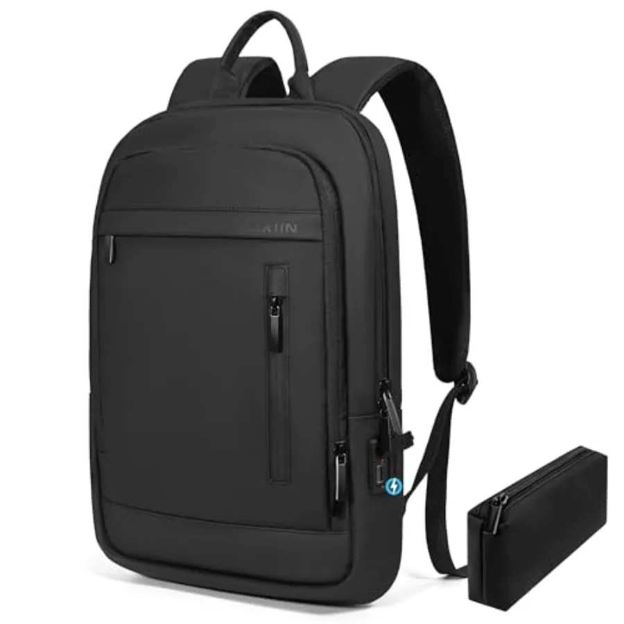 Mochila de Negócios para Homens, Leve, para Transporte de Laptop, Antifurto, Resistente à Água, para Computador de 15,6 Polegadas