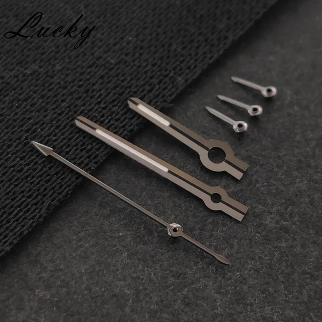 High Quality 13.5mm*13mm*8.5mm 6Pins VK63 Watch Hands Black Hands Green Luminous Watches Pointers Fit VK63 VK63A Quartz Movement image 5
