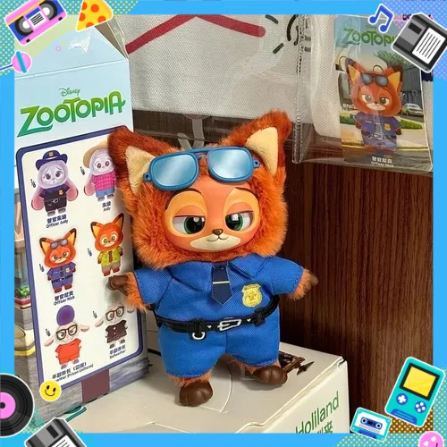 

Zootopia Blind Box Mystery Figure, коллекционная виниловая кукла Nick & Judy, милый кулон на рюкзак в стиле аниме, игрушка-сюрприз в подарок для детей