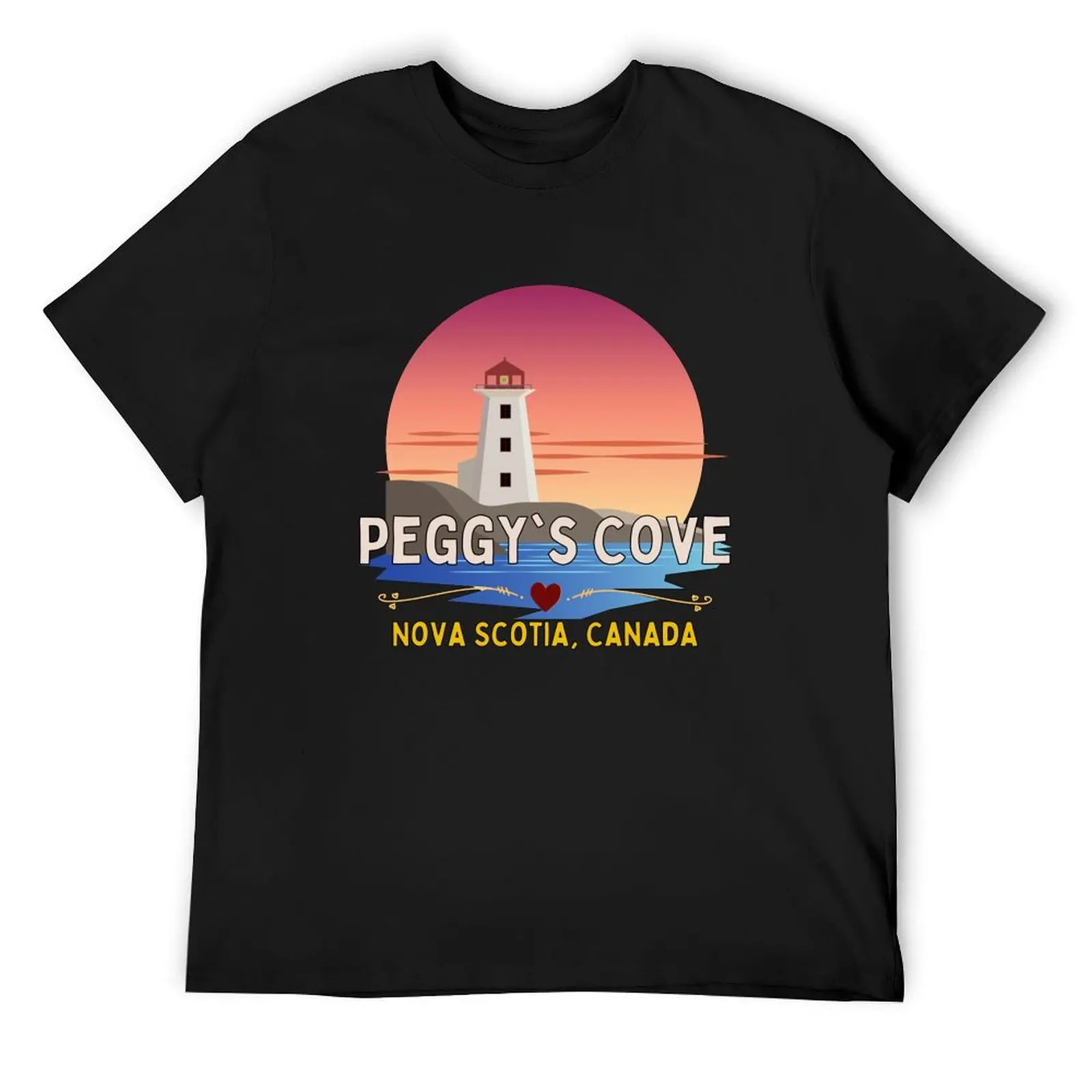 

Peggys Cove Lighthouse T-Shirt quick drying customizeds plus size tops T-shirts oversize men clothes