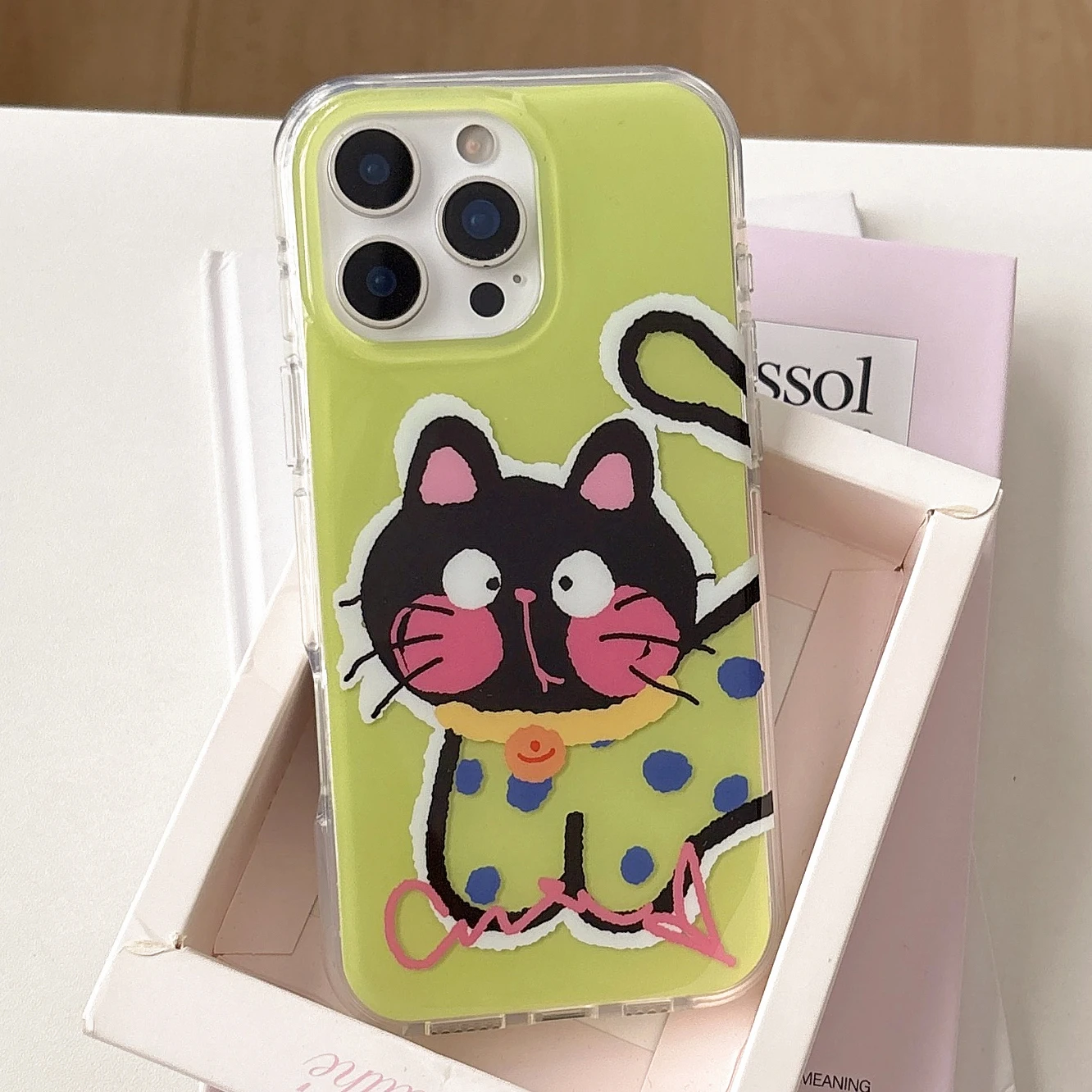 

Funny Cat Cute Animal Lovely Phone Case for IPhone 16 15 14 Pro Max Iphone 16Pro 15pro Cartoon Soft Glossy Shockproof Back Cover