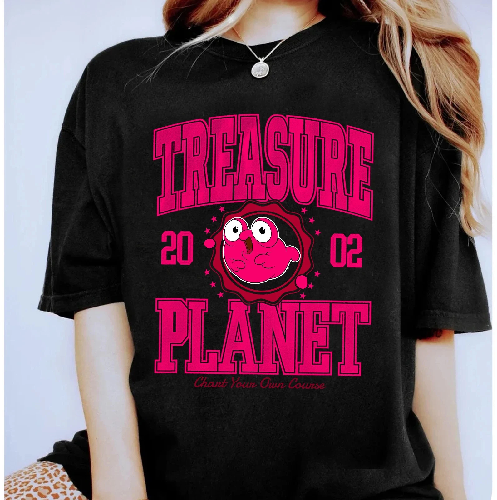 

Disney Treasure Planet Print T-shirt Women's Fashion Short Sleeve Boys Clothes Family Matching Outfits Kids Clothes Girls