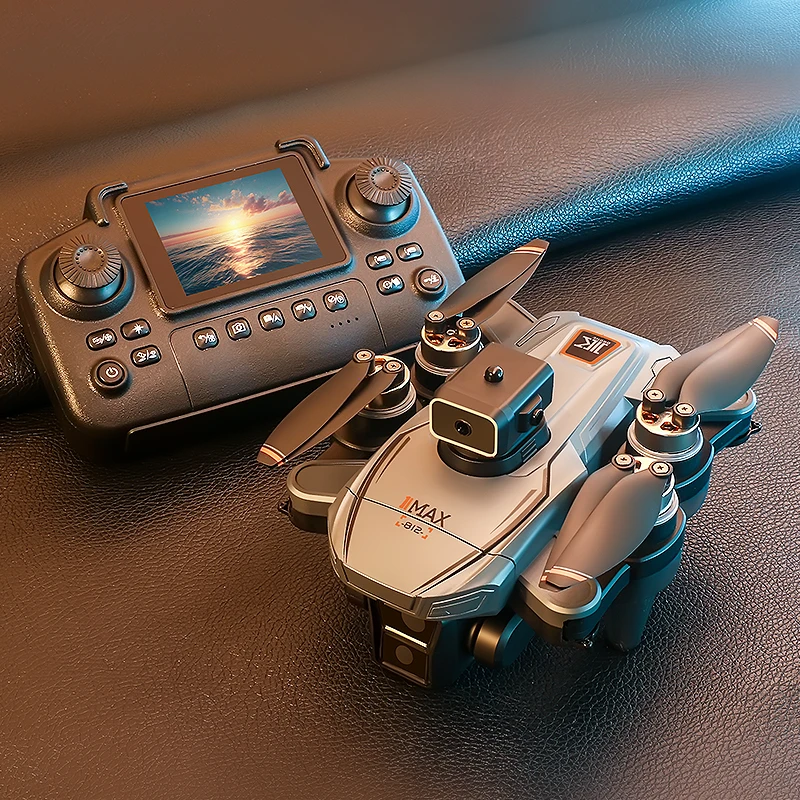 Picture 3: K812 WIFI FPV 4K Three Camera Drone 360 ° Flip Obstacle Avoidance Optical Flow Hover Quadcopter New LCD Screen Remote Control