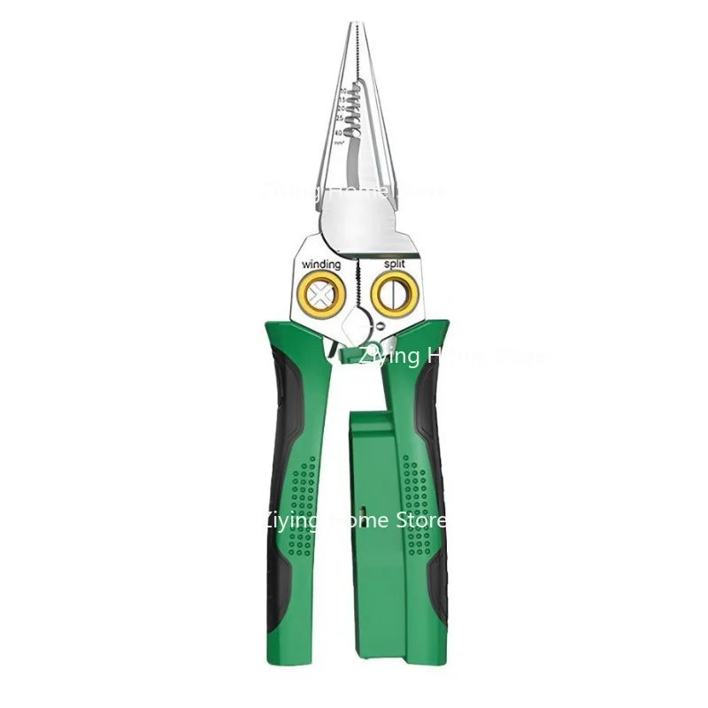 Suitable for 8-in-1 Pointed Wire Stripping Pliers, Electrical Special Tools, Cable Cutting Pliers