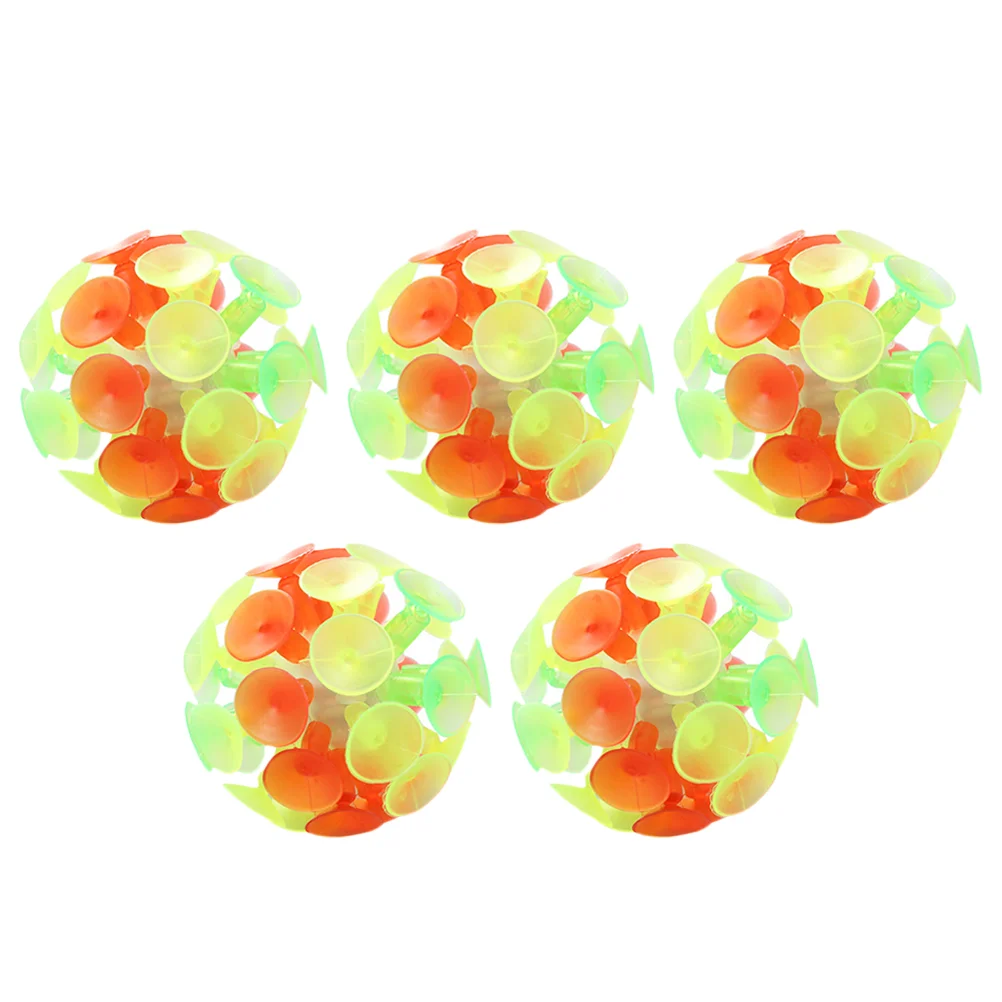 5 Pcs Flash Parent-child Toys for Kids Toddler Sports Interaction Sucker Suction Cup