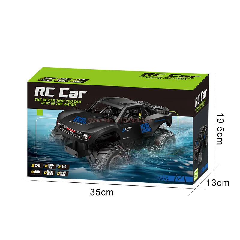 Jjrc Q156 4wd 2.4g برمائية على الطرق الوعرة تسلق Rc الوجه حيلة سباق السيارات جميع التضاريس مقاوم للماء للأطفال Rc اللعب الهدايا
