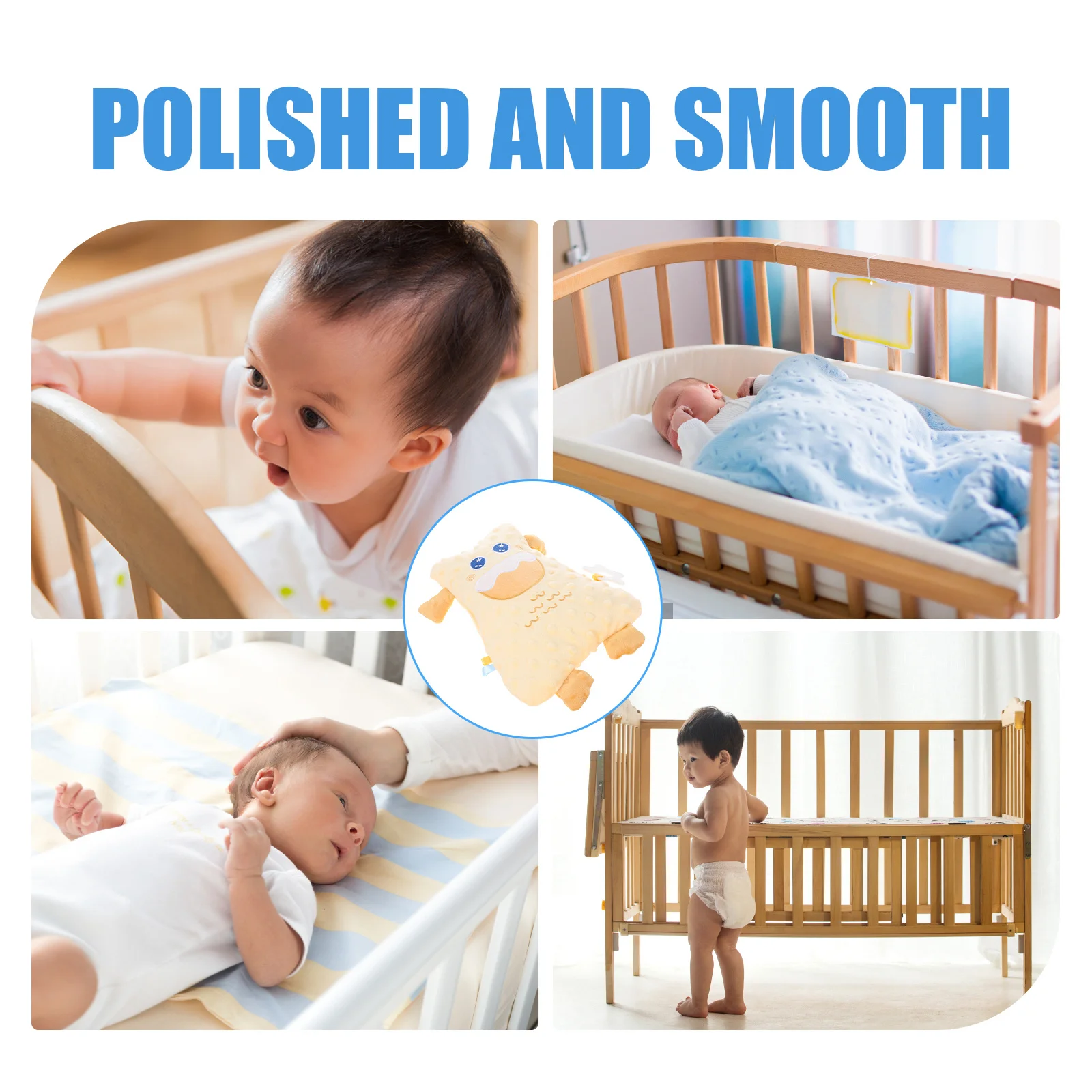 1 eenheid rustgevende oplossing voor pasgeborenen, schattig veiligheidsdekentje voor baby's, kalmerend hulpmiddel voor het slapengaan, kauwbestendig stof, babyknuffel