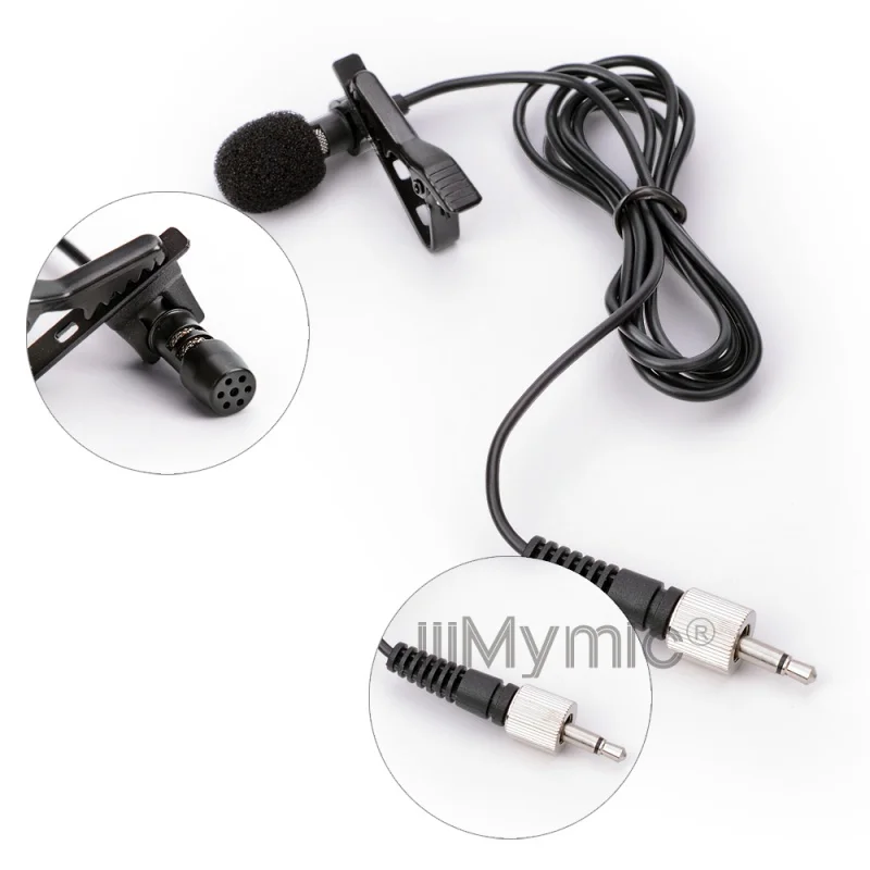 Professional Lavalier Lapel Tie Clip Cardioid Condenser Microphone For Sennheiser Wireless BodyPack Transmitter 3.5 mm Lockable