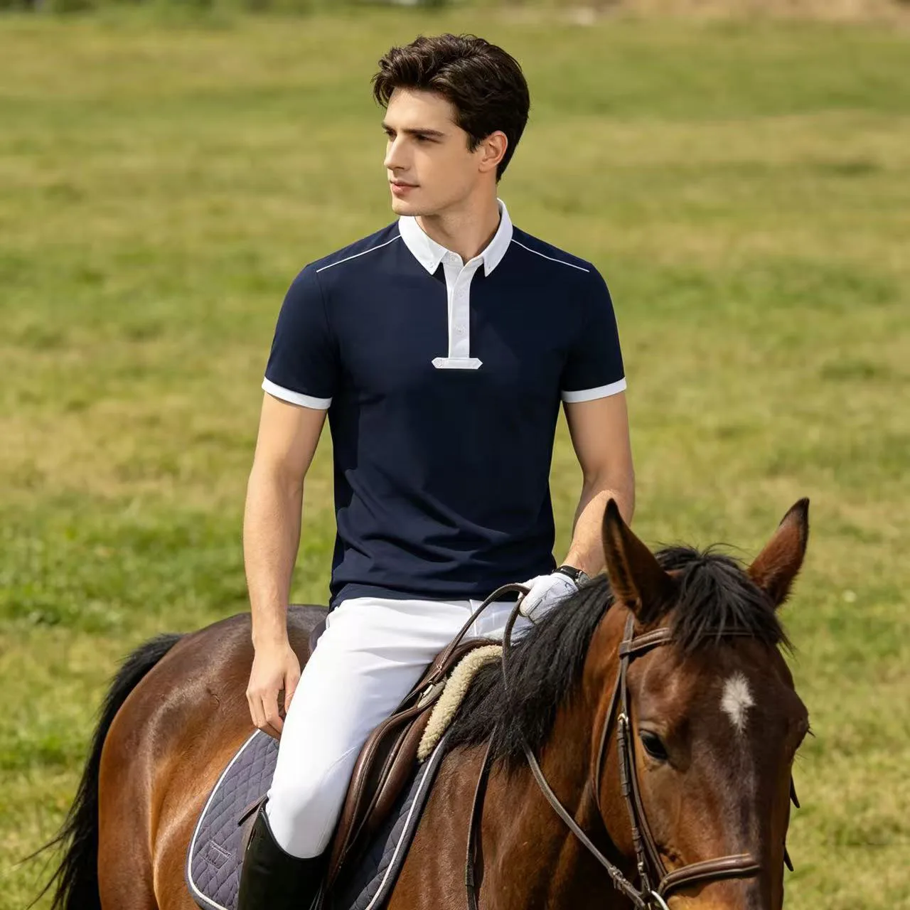2026 Men Equestrian Short Sleeve T-Shirts Sports Horse Riding Tops Man Ridings Competition Blouse Equestrian