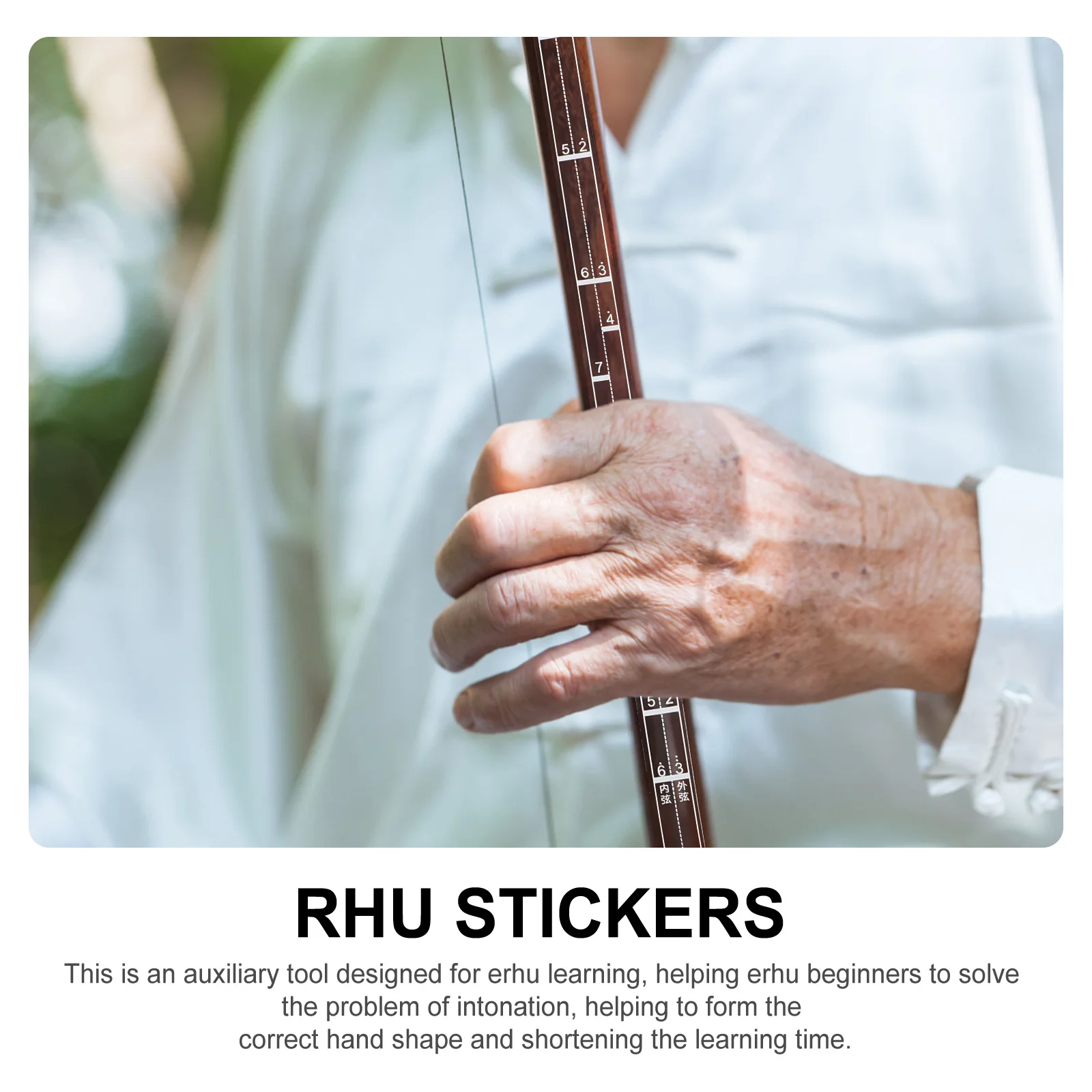 

3pcs Erhu Finger Position Stickers For Beginners Durable Portable Phonetic Guide Charts Scale Marker Stickers Instrument