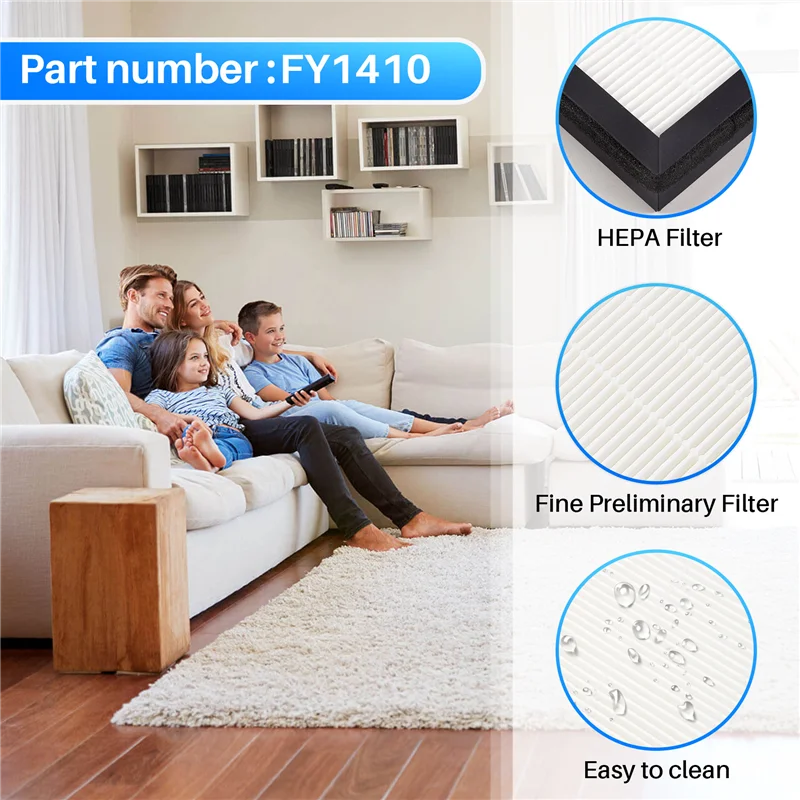 A55F-Replacement Filter For  AC1215 Air Purifier Cleaner Filter Screen FY1410 Elements Accessory