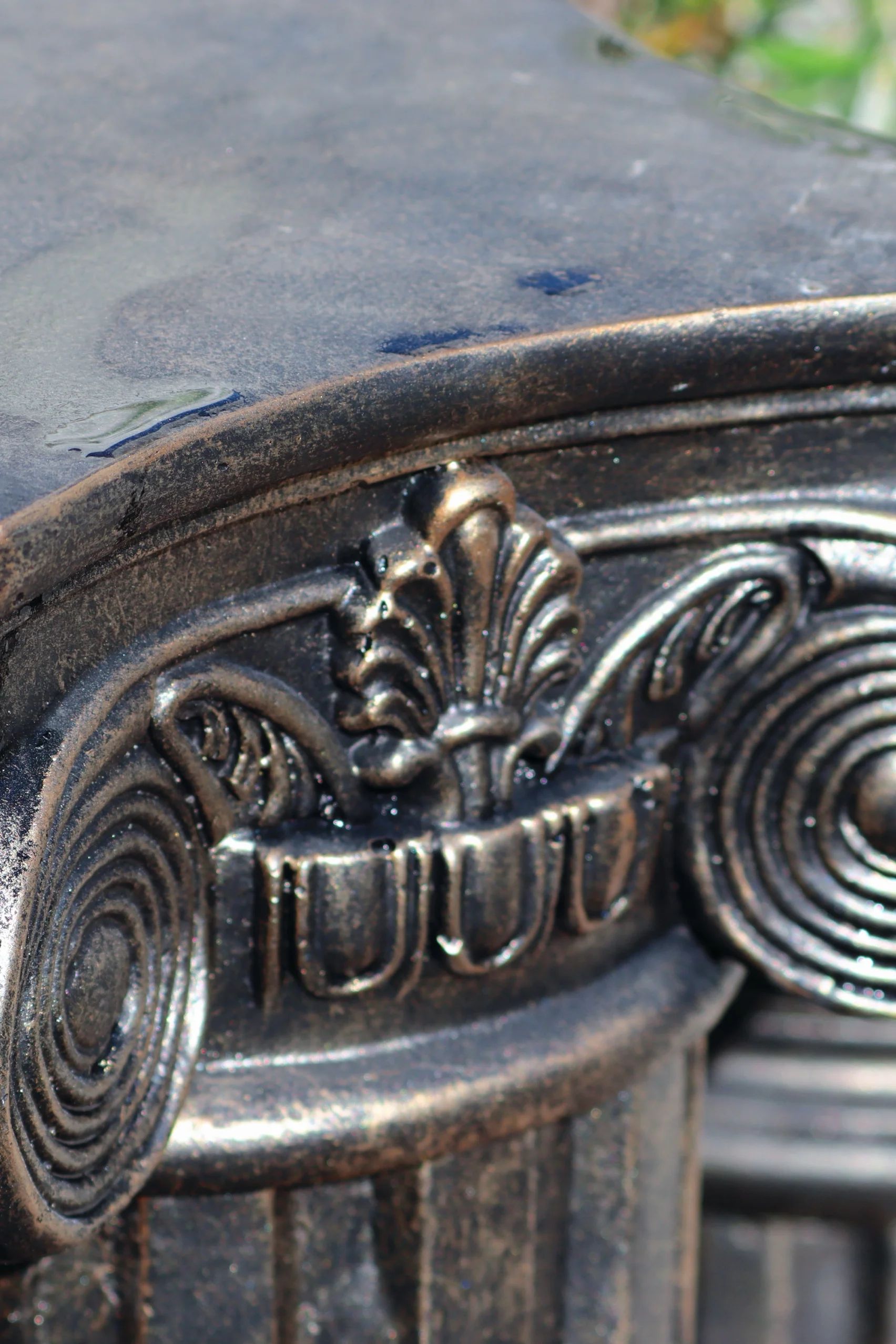 Bronzen Romeins kolomornament Tuindecoratie Buitentuinindeling Vloer