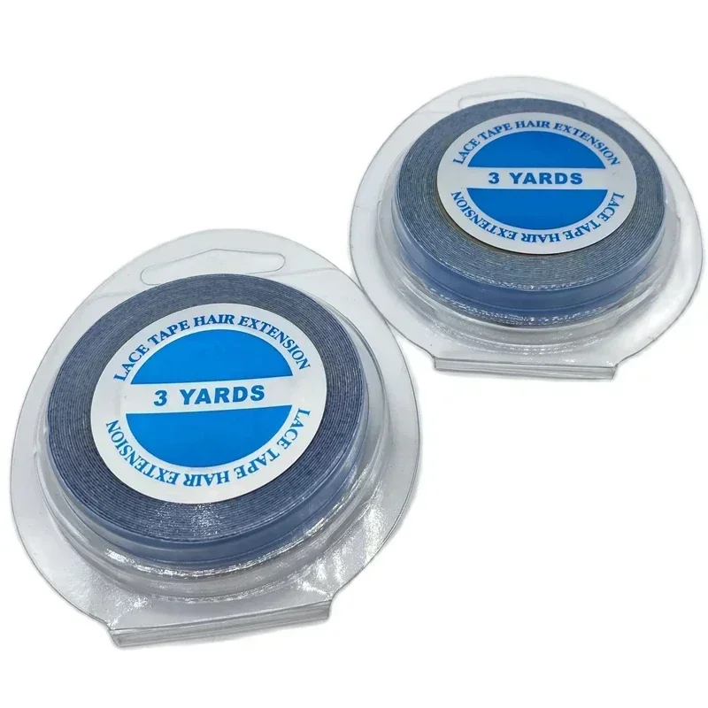 15 roll 3 yards Blue lace front support tape for hair extension double side tape for tape hair extension