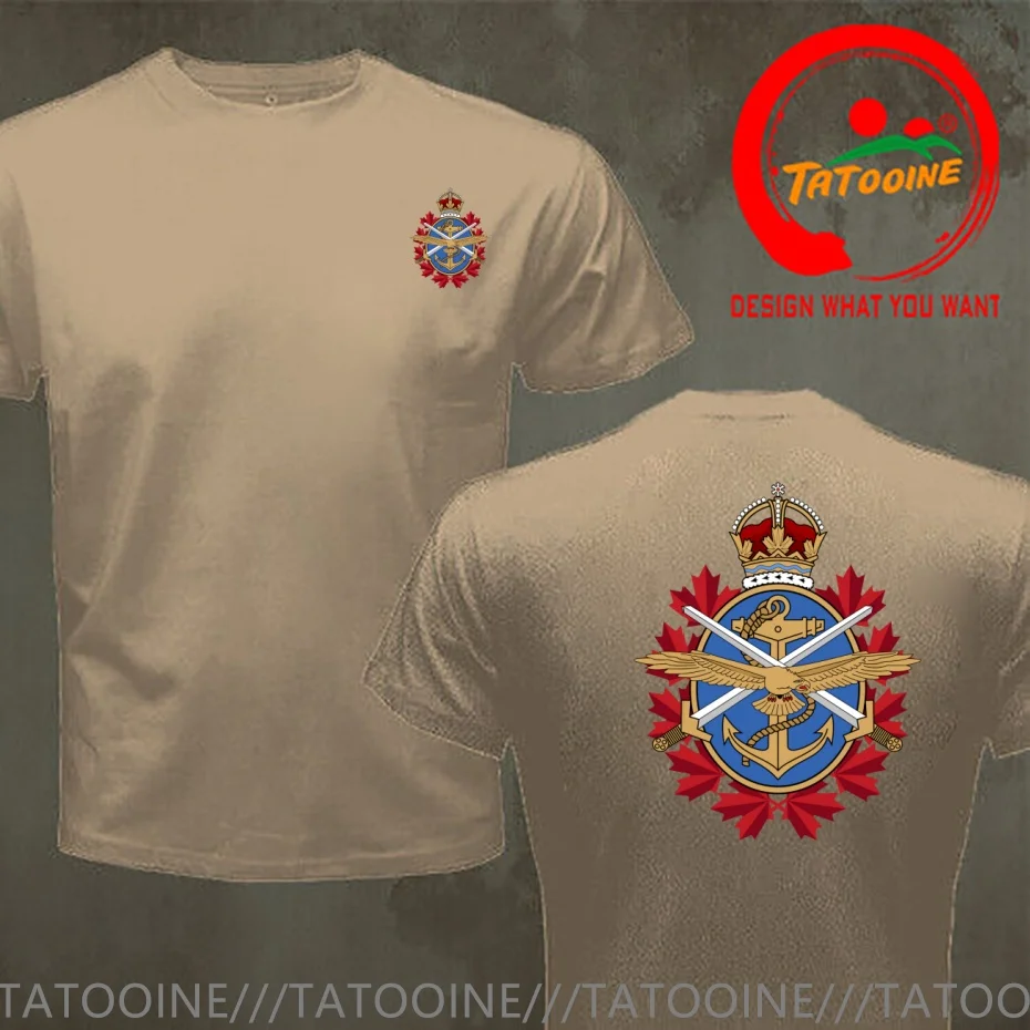 Funny Design Badge of the Canadian Armed Forces  Shirt Men Fashion Trendy Casual Clothing Stylish Tops Tee Shirt Leisure Tshirt