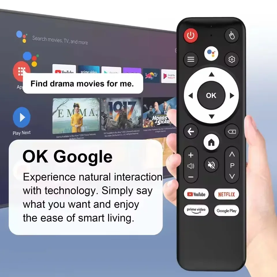 

ZLRLMHY for Replace Voice Remote Control for MECOOL/ONN KM2 Plus Android TV Box for MECOOL KM2,KM2 Plus,KM7 Plus,KD3, KD5