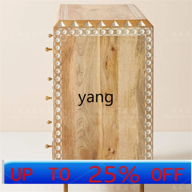 

CX solid wood storage cabinet European court log carved complete storage cabinet