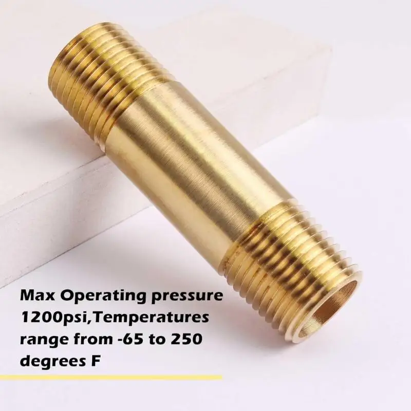 652F Brass Tap Nipple Connector Plastic Garden Hose Water Pipe Connector Black Outer Thread Quick Insertion Nipple