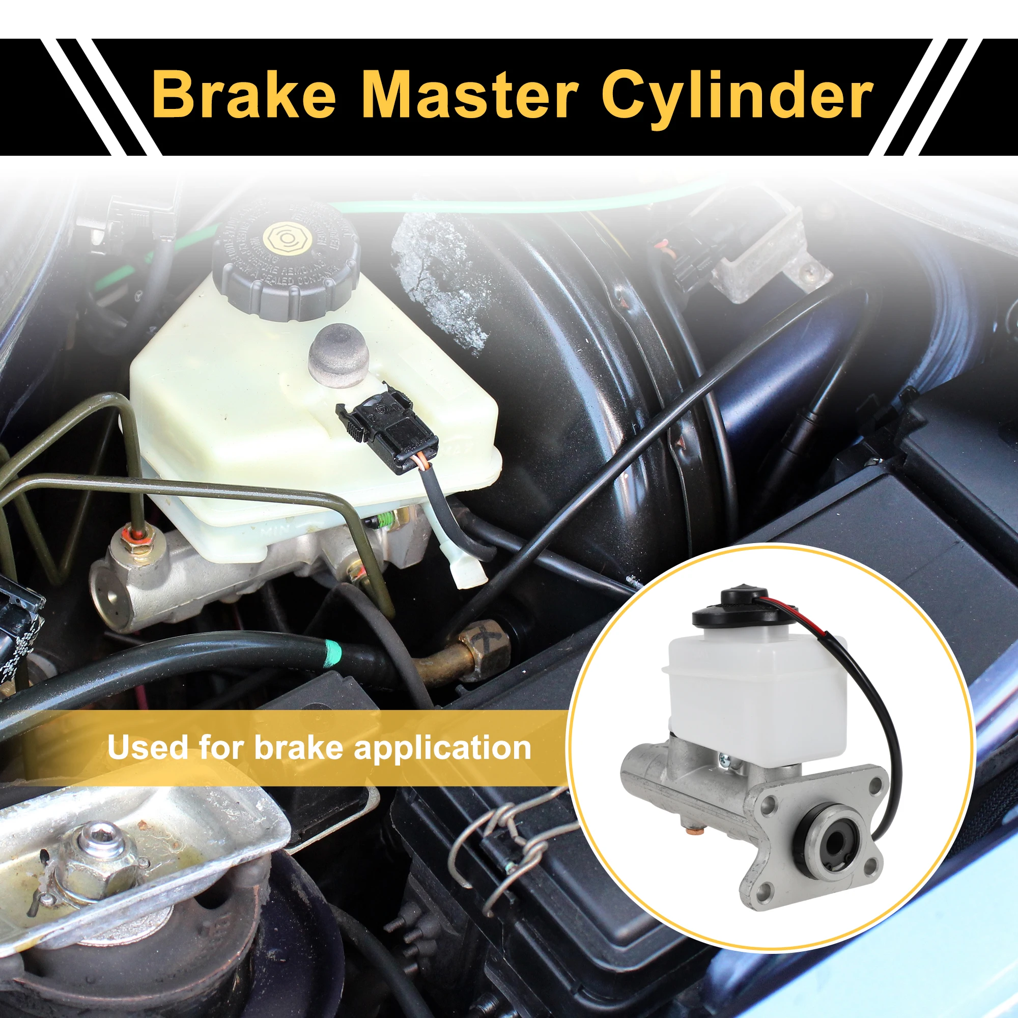 

UXCELL Brake Master Cylinder for Toyota HILUX LN3 LN6 1983-1998 Hydraulic Master Cylinder Engine Compartment with Reservoir