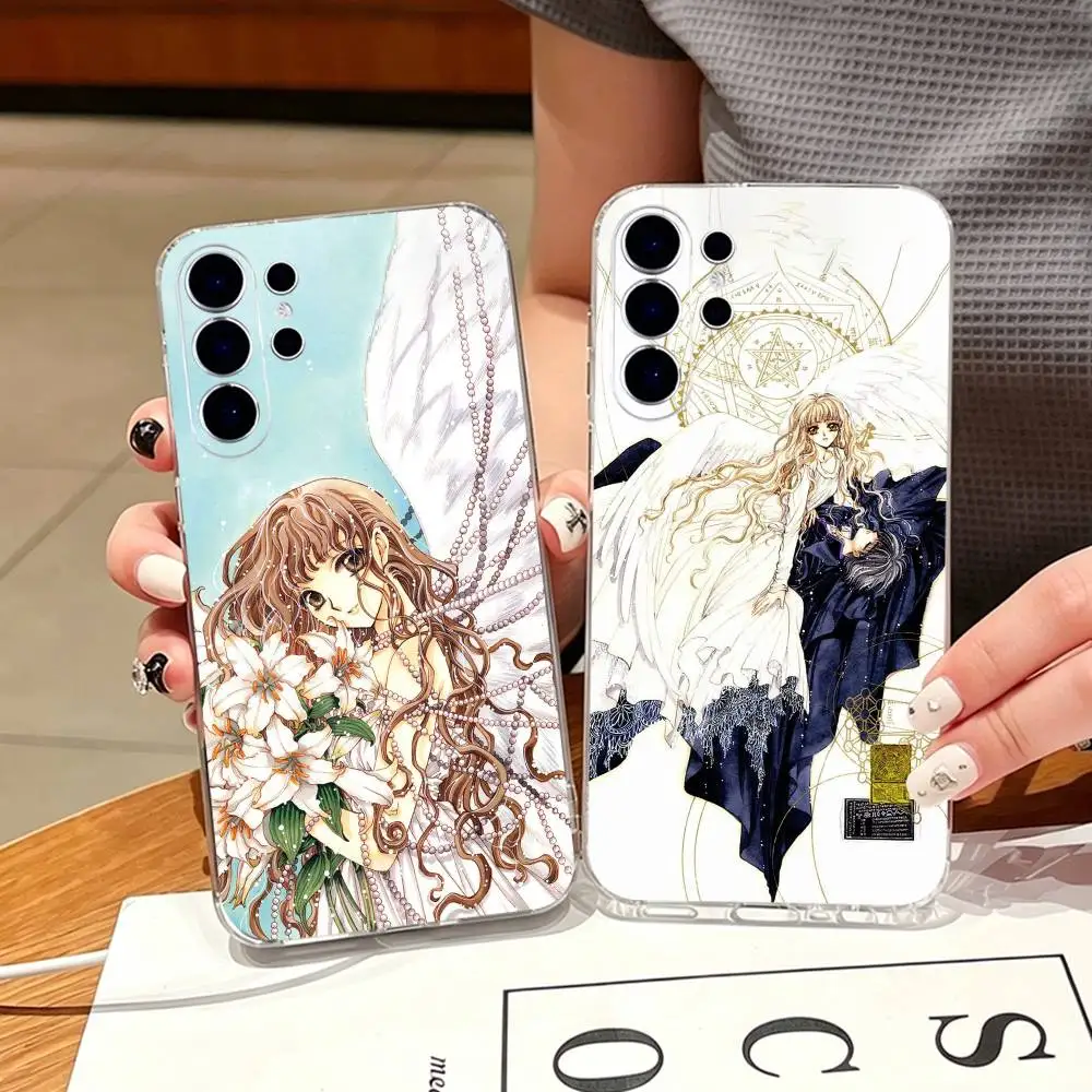 Funda de teléfono Anime X1999 Kotori Monou para Samsung S25,S24,S21,S22,S23,S30,Ultra,S20,Plus,Fe,Note,10,9,5G, funda transparente