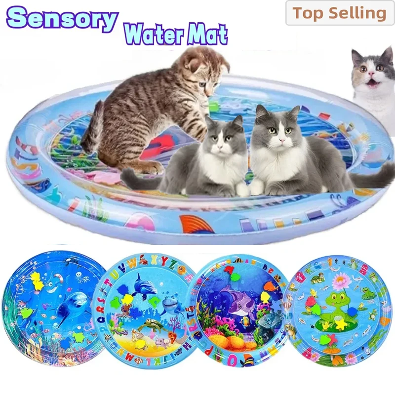 

Sensory Water Mat Sensory Water Play Mat For Cats Water Sensory Pad Thickened Water Sensory Playmat Pet Play Sensory Toy Water