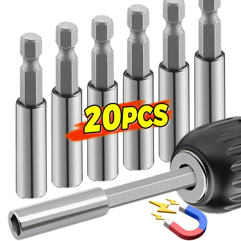 Magnetic Drill Bit Extension Hex Shank Quick Release Drill Bits Extension Connecting Rod Steel Screwdrivers Bit Holder For Screw