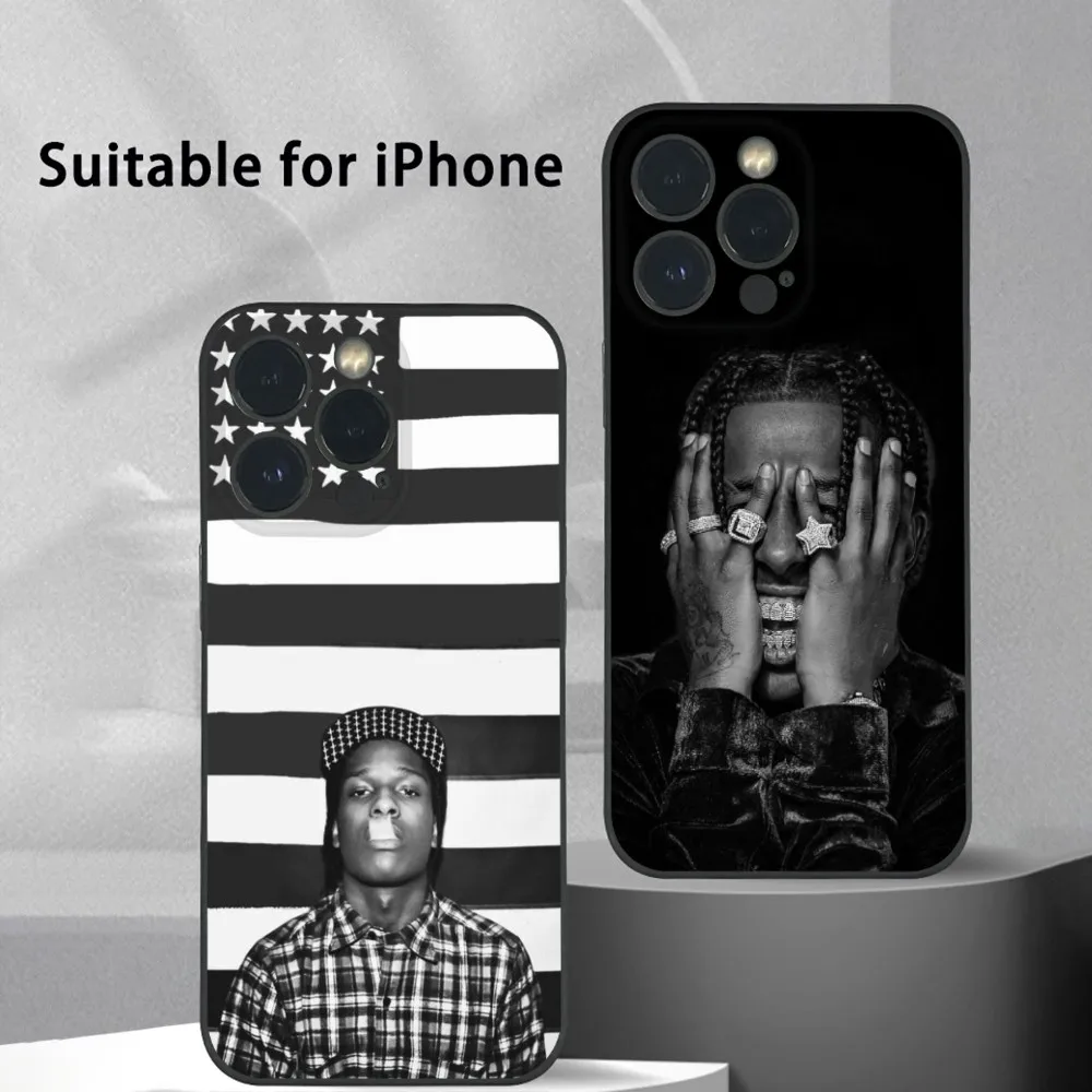 A-A$AP R-Rocky A-ASAP Rap Rapper Phone Case For IPhone 16 15 14 13 12 11 Pro Max Plus Mini Frosted Soft Shell Funda