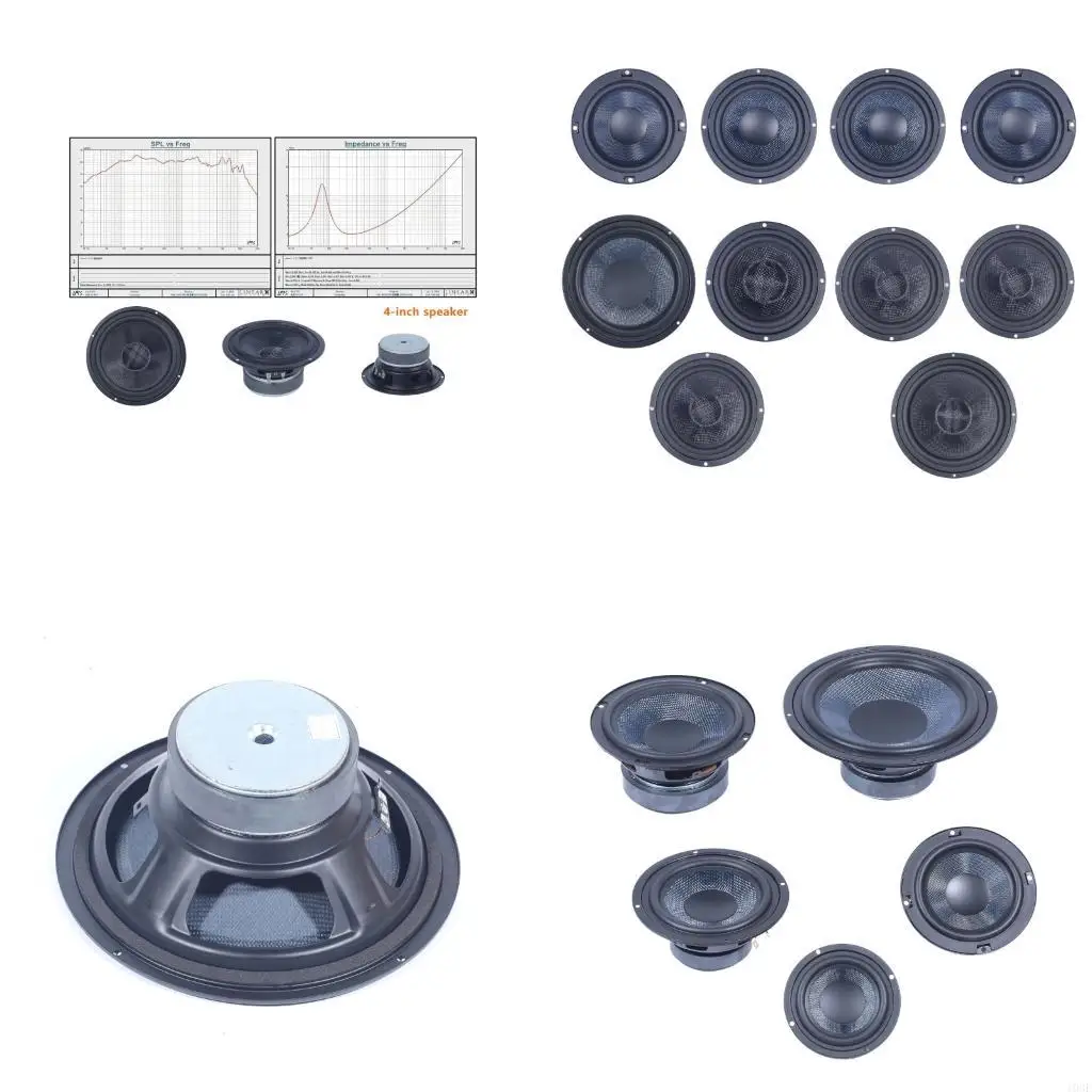 

103F Customizable Size Car Subwoofer Fiber Reinforced Cones AntiDeformation Frame Design