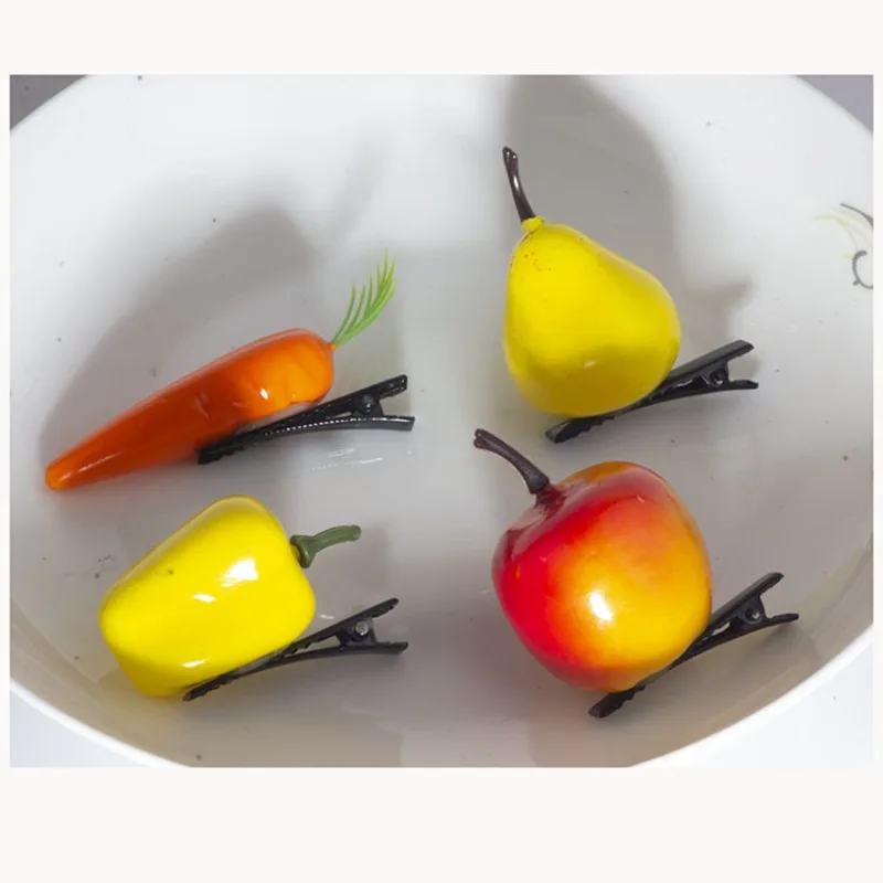 

Mini Hair Clips Girls Simulation Festival Hairpin Barrettes Mushroom Butterfly Little Red Flower Sprout Metal Child Hair Clips