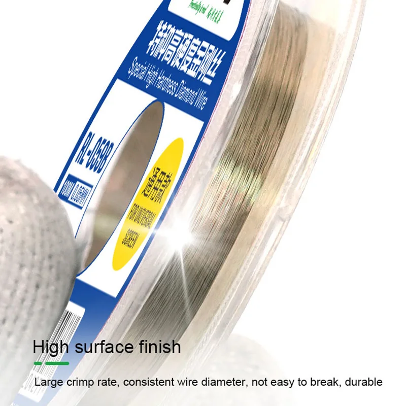 RELIFE RL-059A/B/C High Hardness Molybdenum Cutting Wire 0.03/0.05/0.08MM 100m/329ft for LCD Front Glass Separator Repair Tool