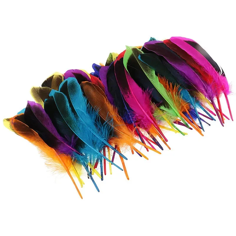 20 Stück/Set Fasanfedern für Bastelarbeiten, 10–15 cm, 4–6 Zoll, natürliche Federn für die Schmuckherstellung, Hochzeitsfedern, Karnevalsaccessoires, zum Selbermachen. – Detail 3