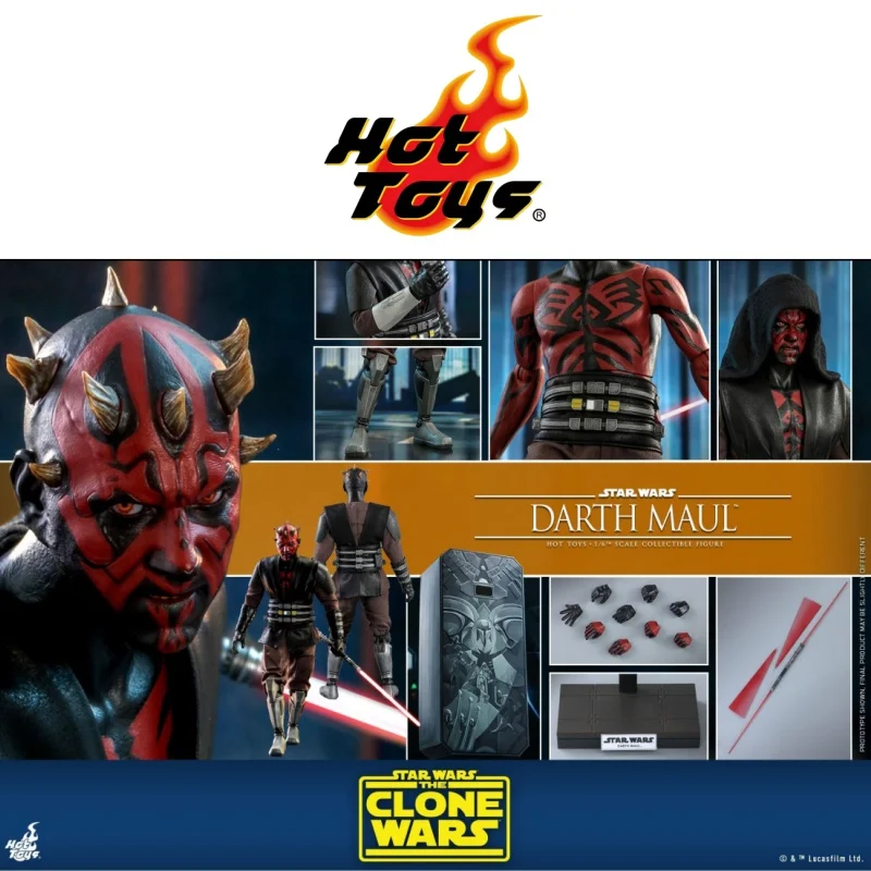 

In Stock Original HOTTOYS HT 1/6 TMS024 Star Wars: Clone Wars Darth Maul Action Figures Collectable Model Xmax Surprise Toy Gift