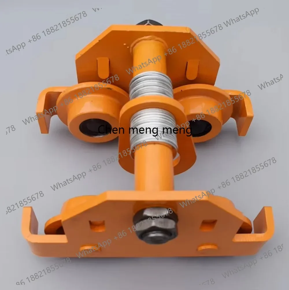 New arrive 1 Ton/2 Ton/3 Ton Hand-Pulled Small Monorail Car, Manual Push I-Beam Monorail Pulley for Workshop Warehouse Lifting