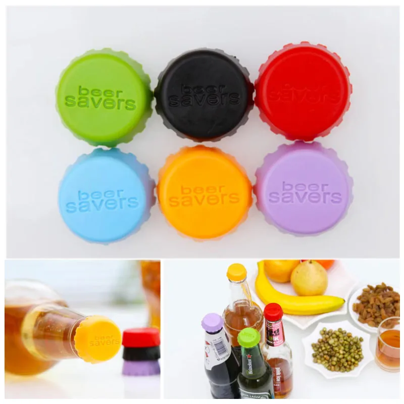 6/12/18/24Pcs Silica Gel Wine Bottle Plug Beer Beverage Sparkling Wine Bottle Cap Bar Sealed Fresh Tools Kitchen Accessories