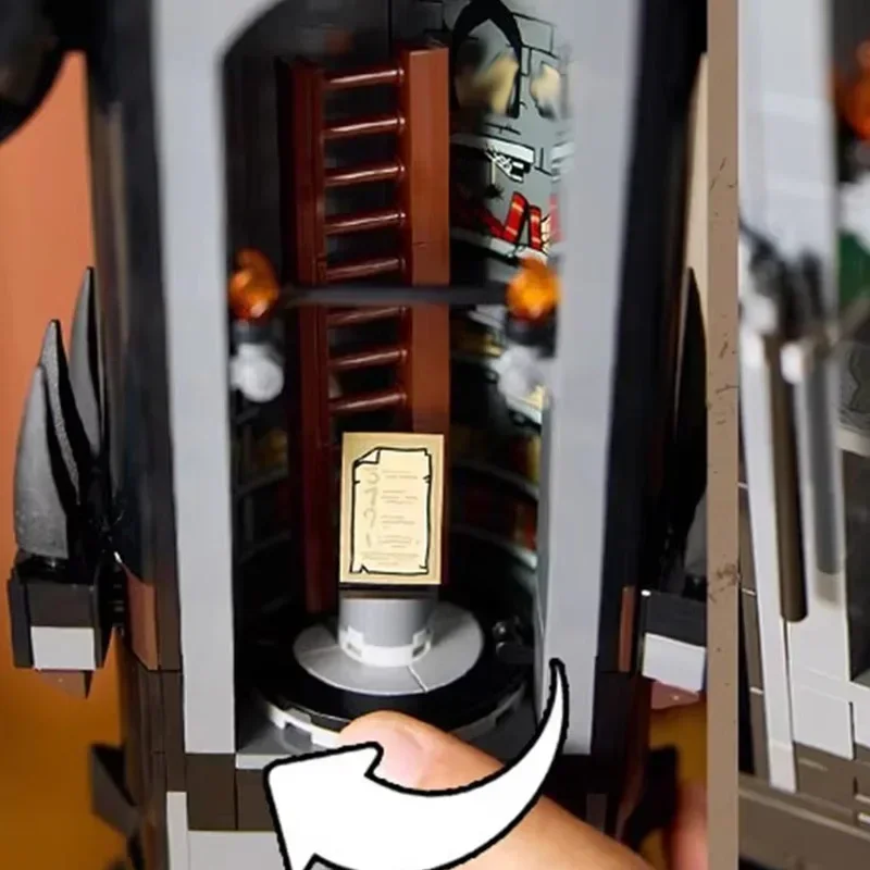 متوفر 10333 برج أسود داكن نموذج اللبنات عدة الطوب ألعاب إبداعية 5471 قطعة للأطفال هدايا عيد الميلاد